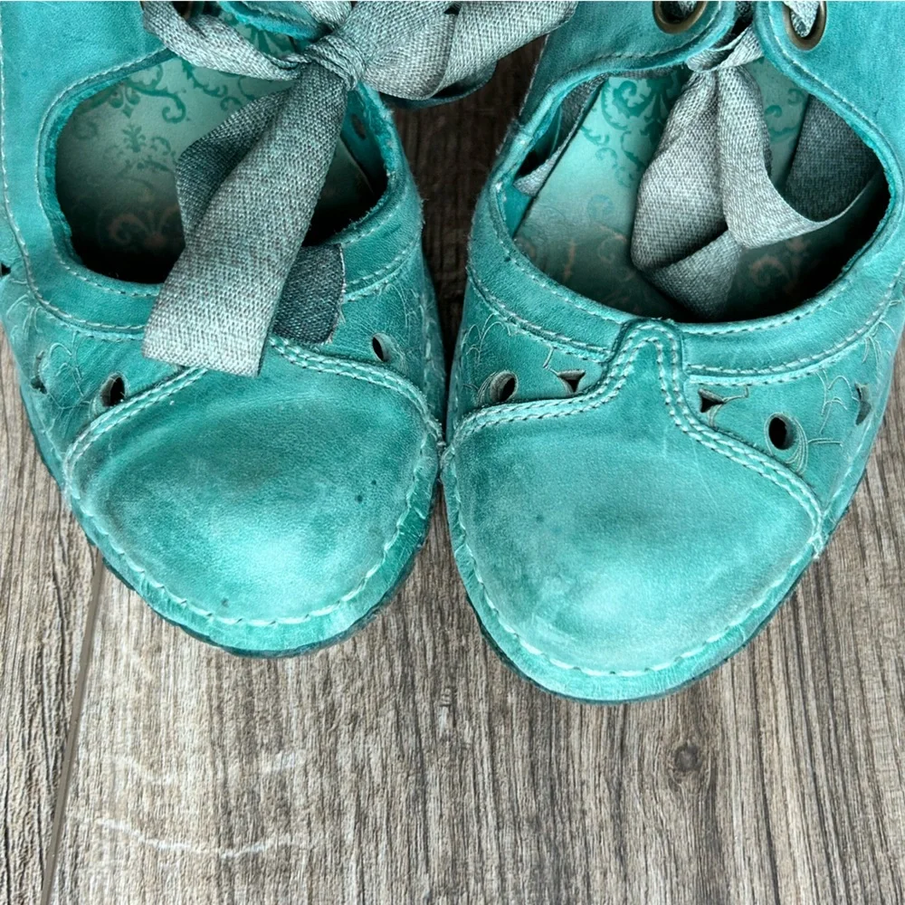 Neosens Turquoise Kitten Heels | 39 - Picture 2 of 9